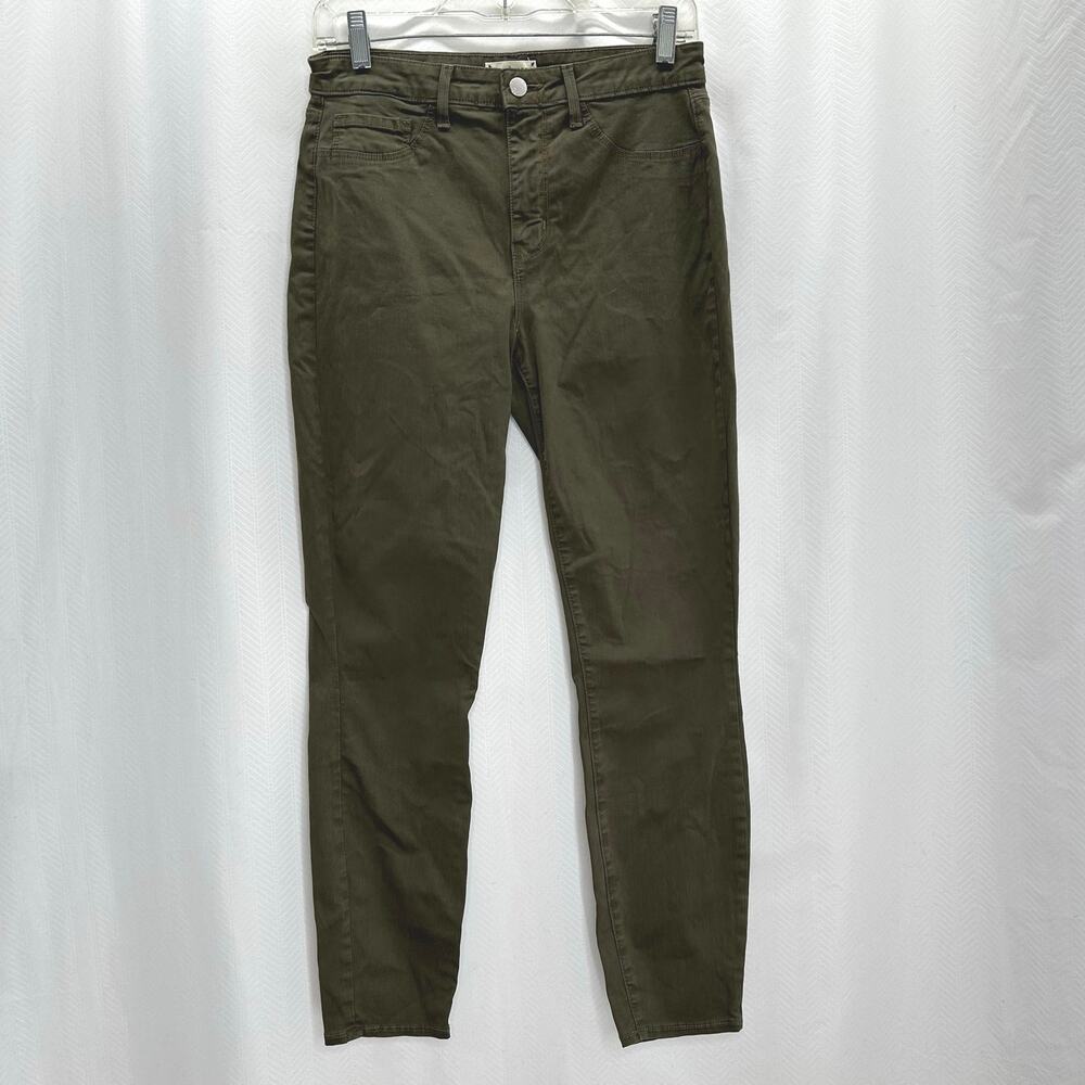 L’Agence green skinny pants 27 classic clean military